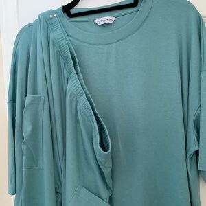 PrettyGarden Women's Teal Jogger Set